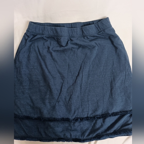2/$30 Elegant Navy Soft Blue TRIBAL Skirt (#1,087) - Picture 1 of 8